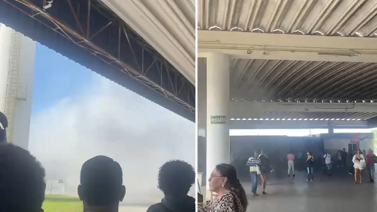 Fritadeira de lanchonete pega fogo no Terminal de Laranjeiras, na Serra