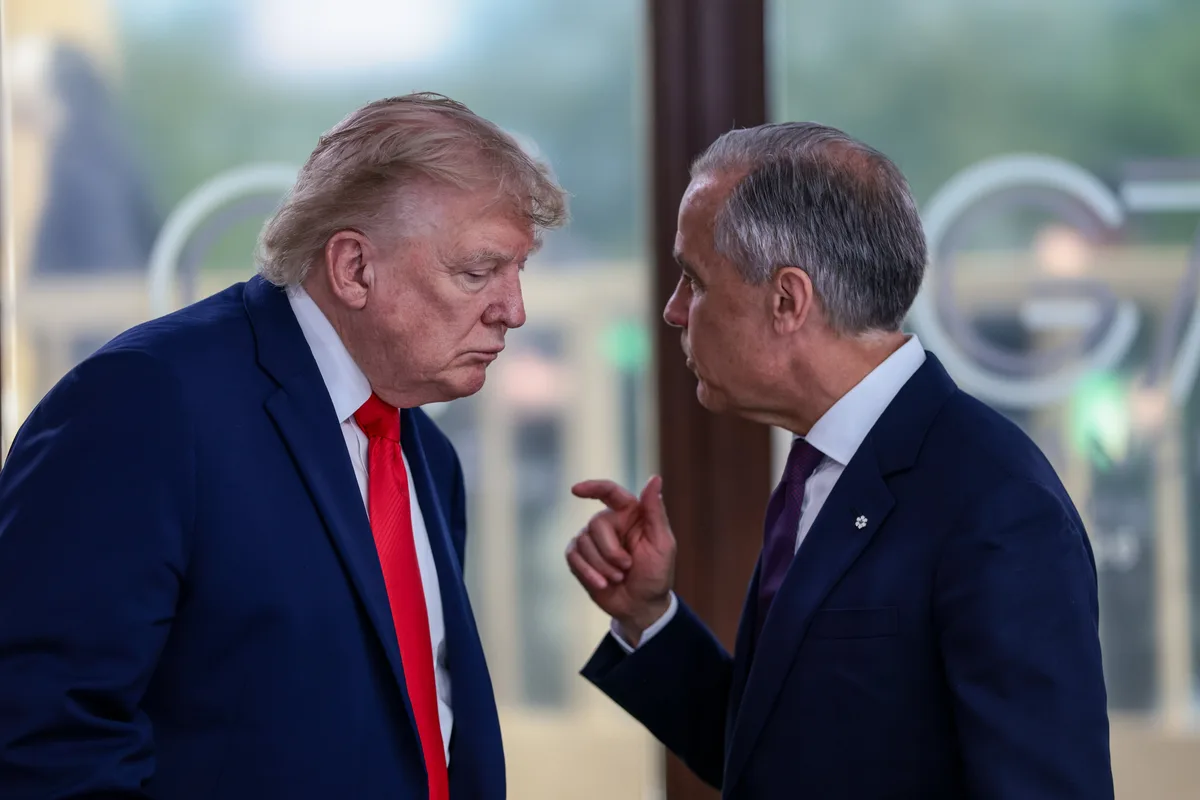 In the trade war showdown, it’s strong-hand Carney vs. weak-hand Trump