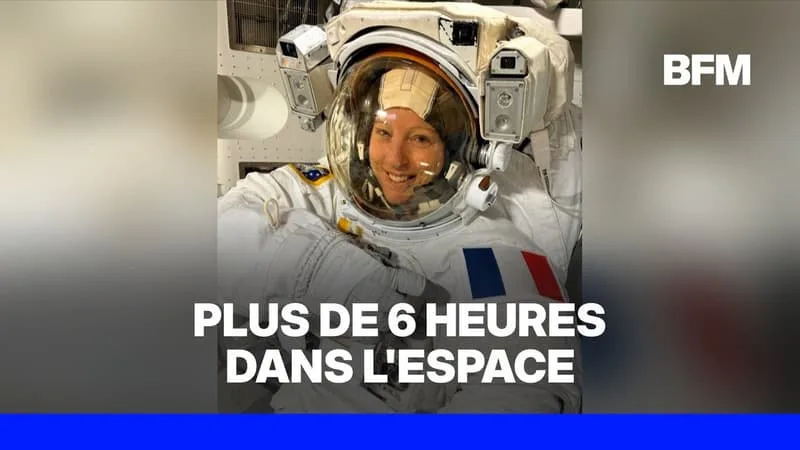 Sophie Adenot s'apprête à sortir de la station spatiale internationale