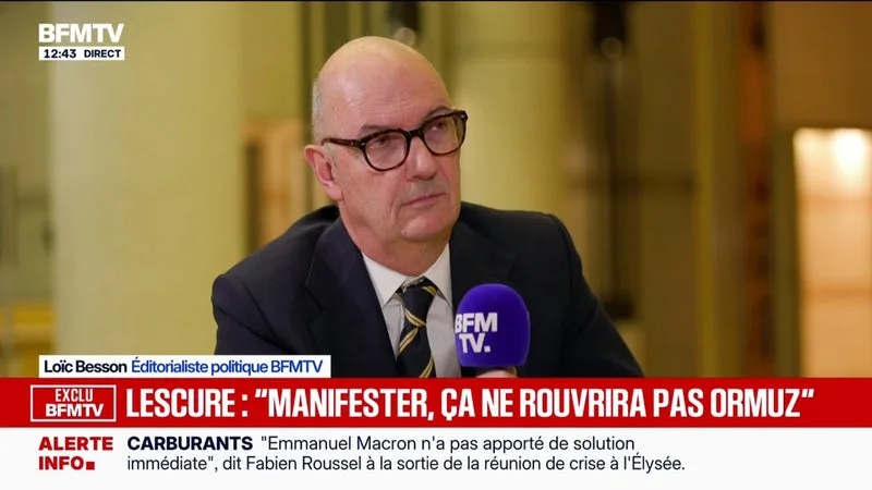 Roland Lescure, ministre de l'Économie: "J'ai entendu Marine Le Pen demander une baisse généralisée des impôts sur l'essence, ce n'est pas très responsable"