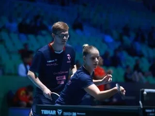 Championnats d’Europe de tennis de table. Alexis Lebrun et Charlotte Lutz se hissent en finale du double mixte