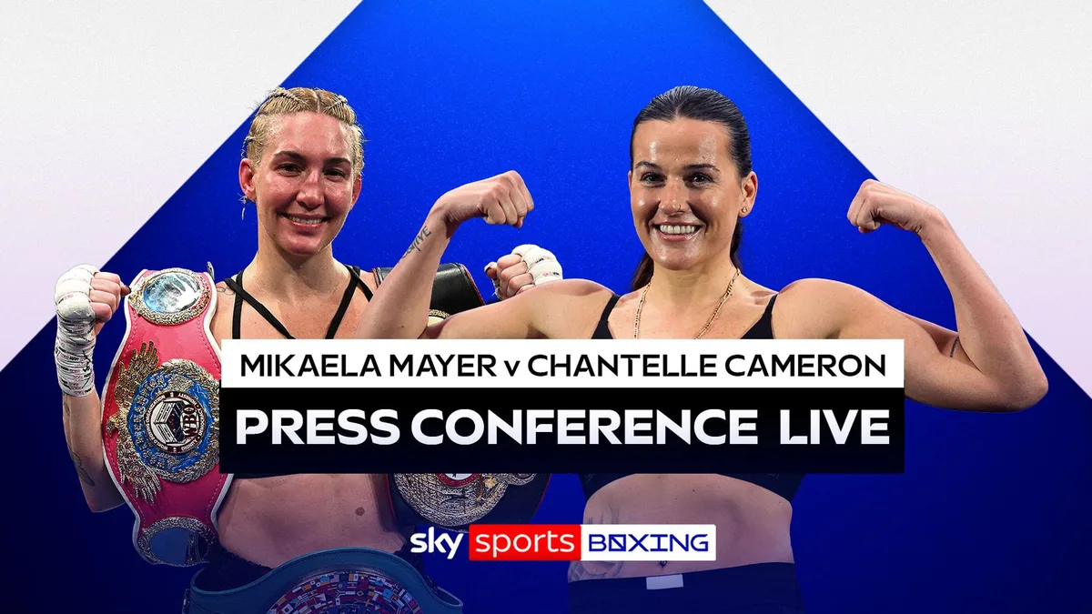 FREE STREAM: Mayer vs Cameron press conference ahead of world title fight