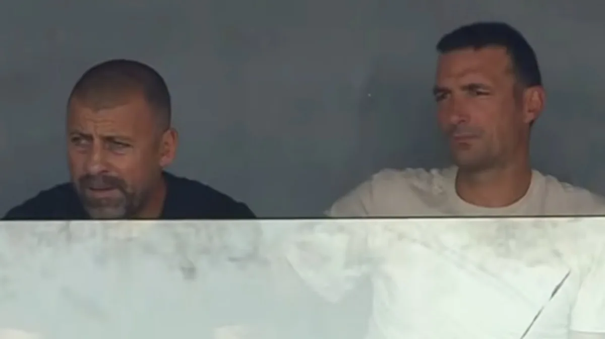 Lionel Scaloni fue a ver fútbol en los Juegos Suramericanos: estuvo en el partido entre la Selección argentina y Uruguay