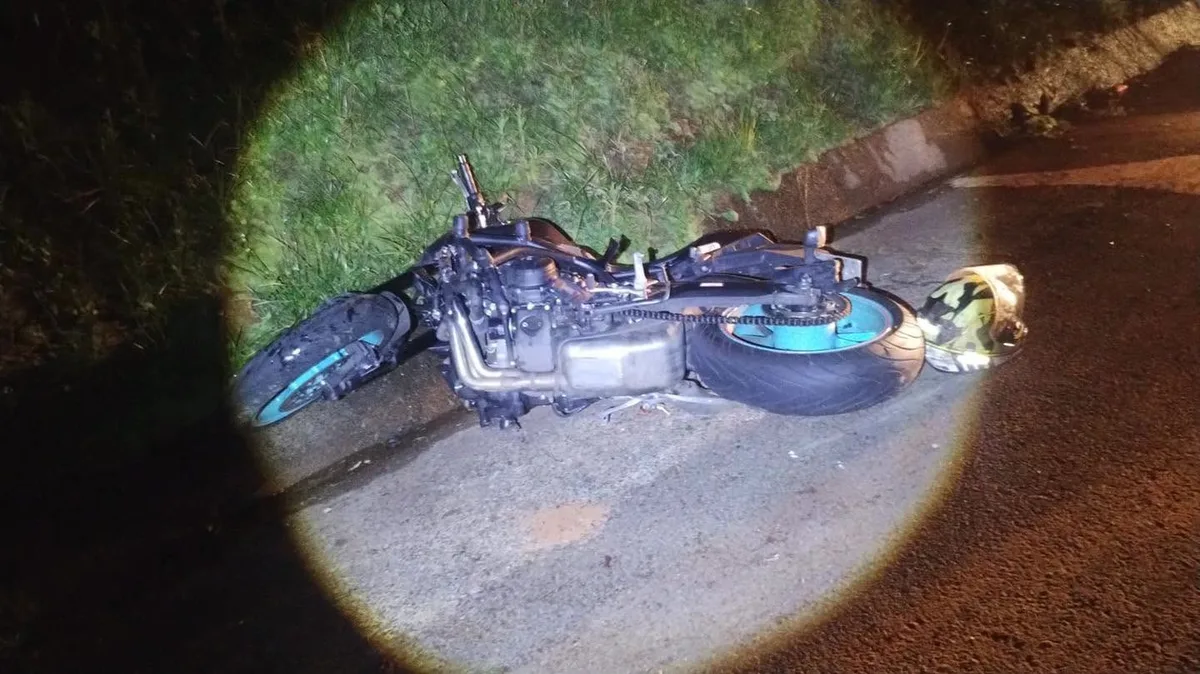 Acidente envolvendo moto, carro e boi termina com animal morto e três pessoas feridas em Regente Feijó