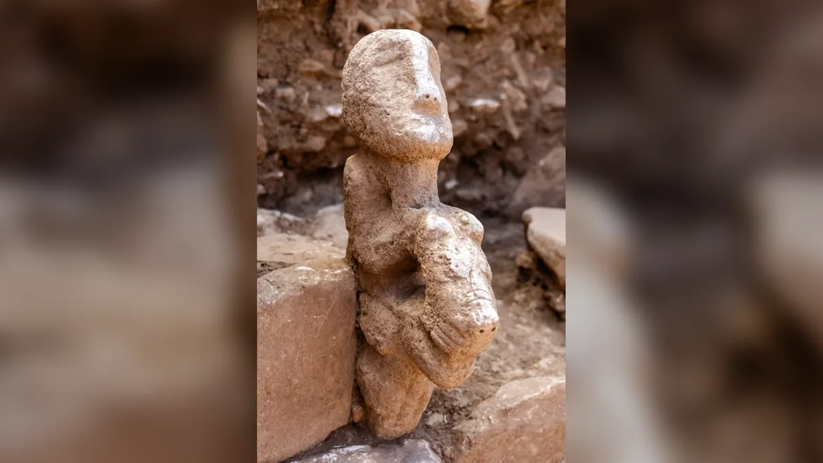 'Unlike anything seen before': Archaeologists unearth a unique, 11,000-year-old statue of a person riding a leopard from one of the world's earliest settlements