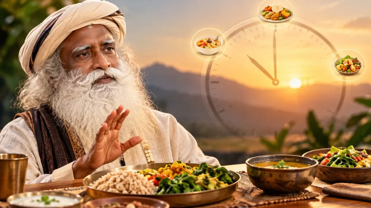 How many meals a day? Sadhguru shares advice on meal timings