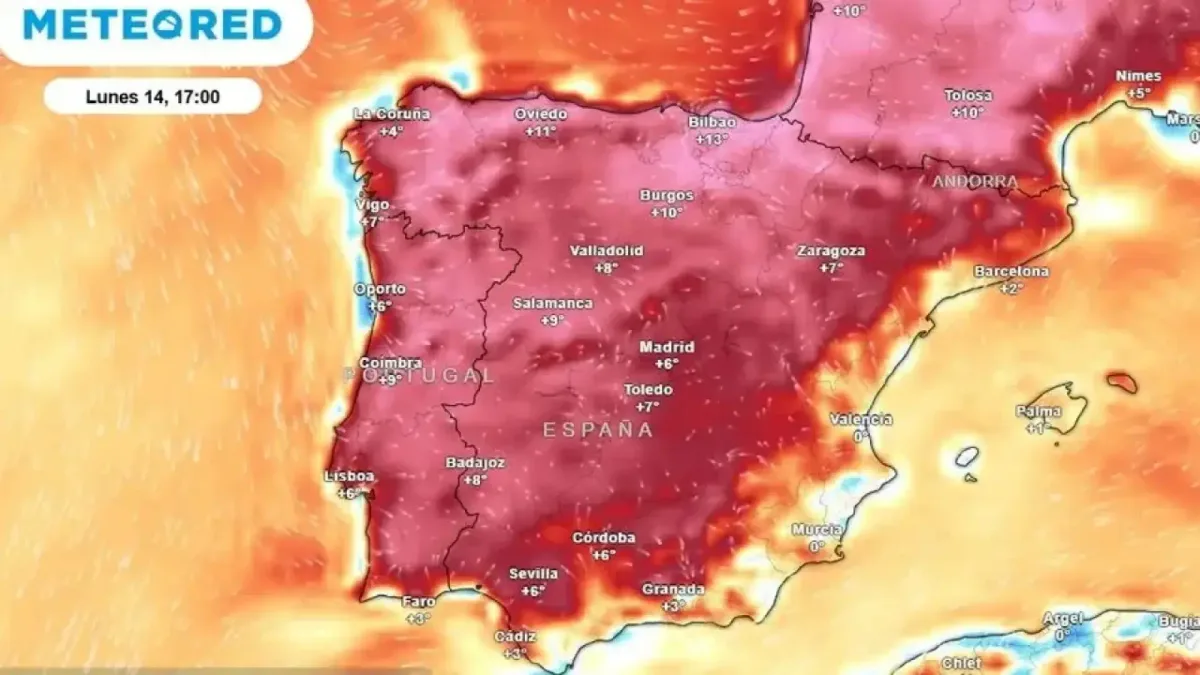 Una cresta sahariana dispara el calor a casi 40ºC: "Por la mañana habrá que salir con chaqueta, pero por la tarde apretará el calor"