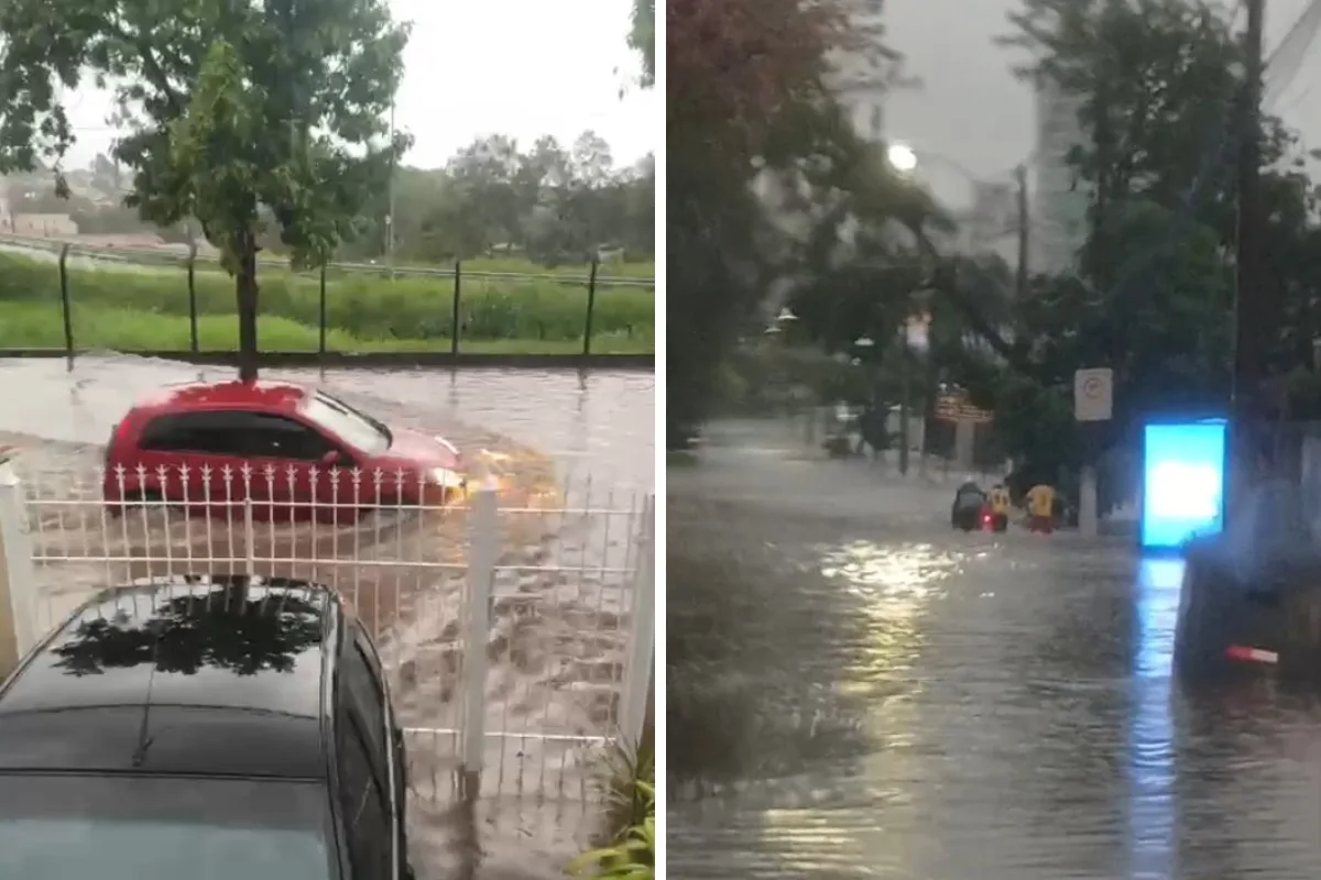 Temporal provoca alagamentos na região de Campinas
