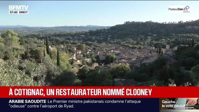 George Clooney va ouvrir un restaurant italien à Cotignac, dans le Var