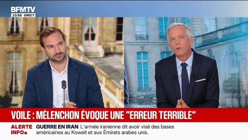 Voile: Jean-Luc Mélenchon est "constant" depuis plusieurs années, défend Ugo Bernalicis, député La France insoumise du Nord