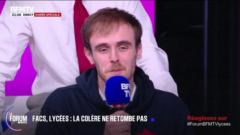 FORUM BFMTV - "Vous êtes en train de réveiller une autre jeunesse": échange entre Rubens Strachan, délégué national de l'UNI, Alexis Durey, militant au Poing levé et à Révolution Permanente et Lola-Fleur Whittaker, étudiante et tiktokeuse