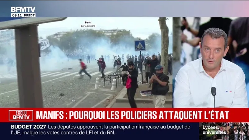 Un jeune perd un œil à Tours: le secrétaire général d'Alliance police nationale dit attendre les conclusions de "l'enquête IGPN" et ajoute qu'il "y a 1.000 collègues blessés"