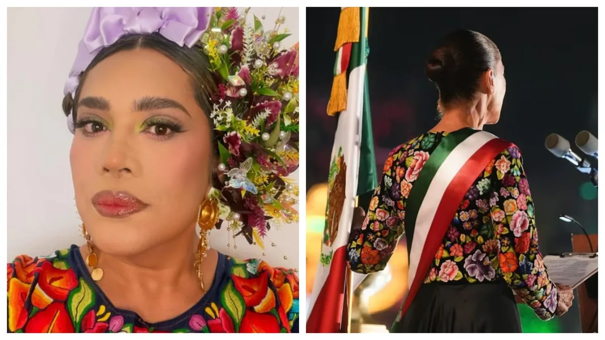Quién es Elvis Guerra, diseñador muxe ligado al atuendo de Sheinbaum en el Grito y cuya casa fue baleada