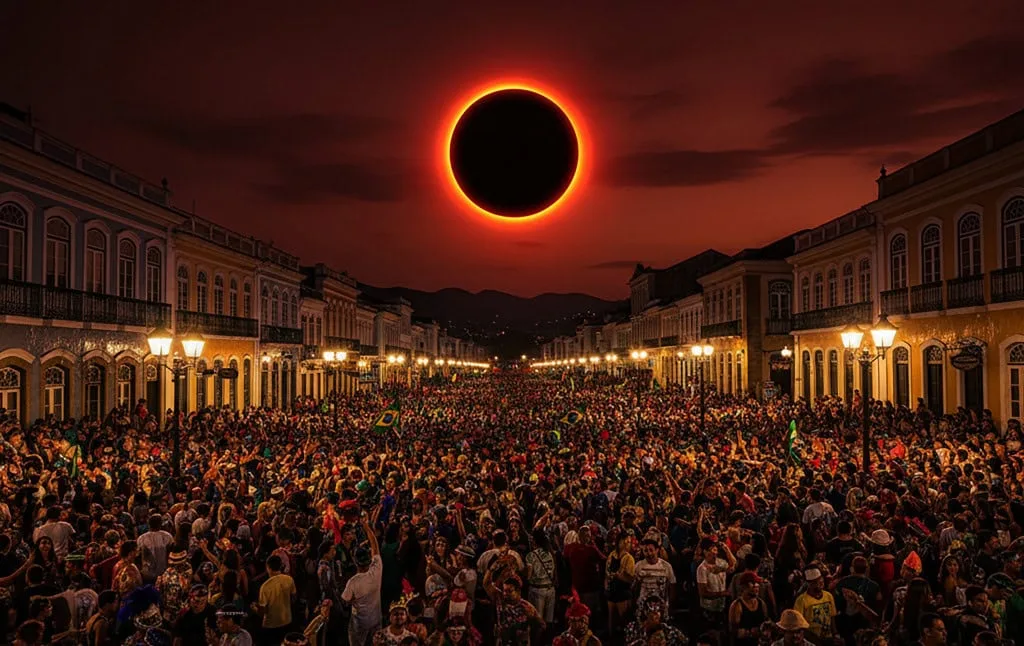 Eclipse solar faz dia virar noite na Europa. Quando será o próximo no Brasil?