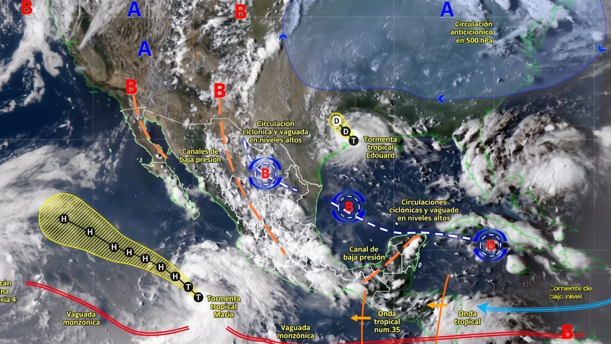 EN VIVO | Clima CDMX y resto de México hoy 2 de septiembre: Marie amenaza con evolucionar a huracán