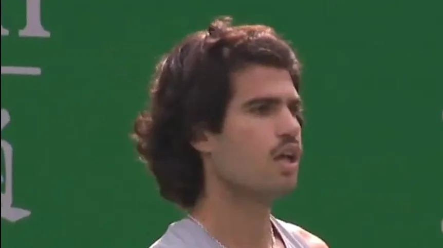 Watch: Carlos Alcaraz debuts new moustache look for Shanghai Masters