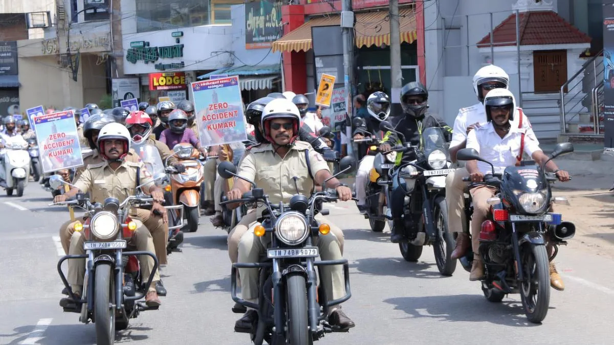 Helmet awareness rally held in Nagercoil