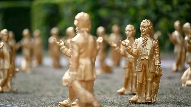Mini-Mozart-Statuen in Salzburg: Salzburgs Mozart
