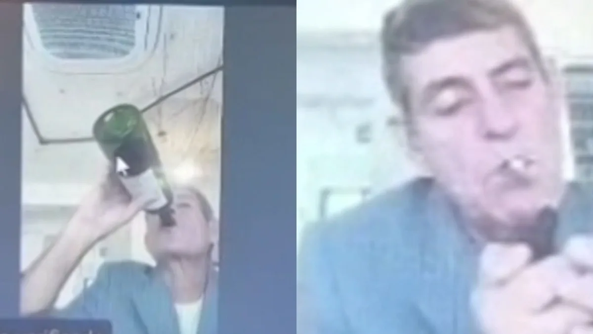 Quem é o juiz flagrado virando garrafa de vinho e acendendo cigarro com maçarico durante julgamento