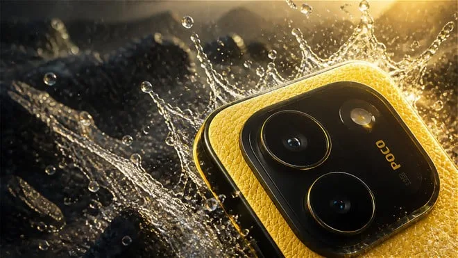 Poco X8 5G vaza com bateria de 9.000 mAh e certificação IP69K