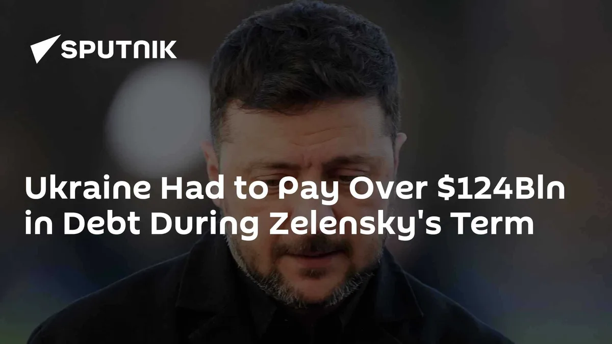 Ukraine Had to Pay Over $124Bln in Debt During Zelensky's Term