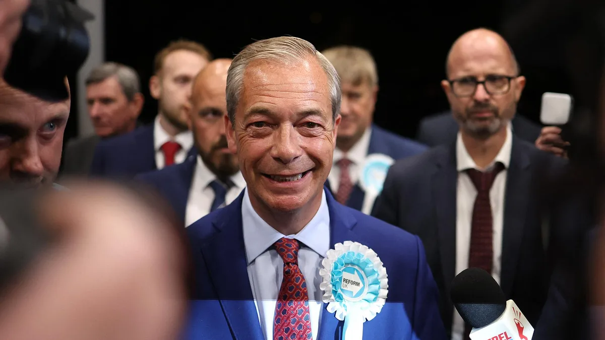 Au Royaume-Uni, Nigel Farage réélu député sans surprise dans cette élection absurde