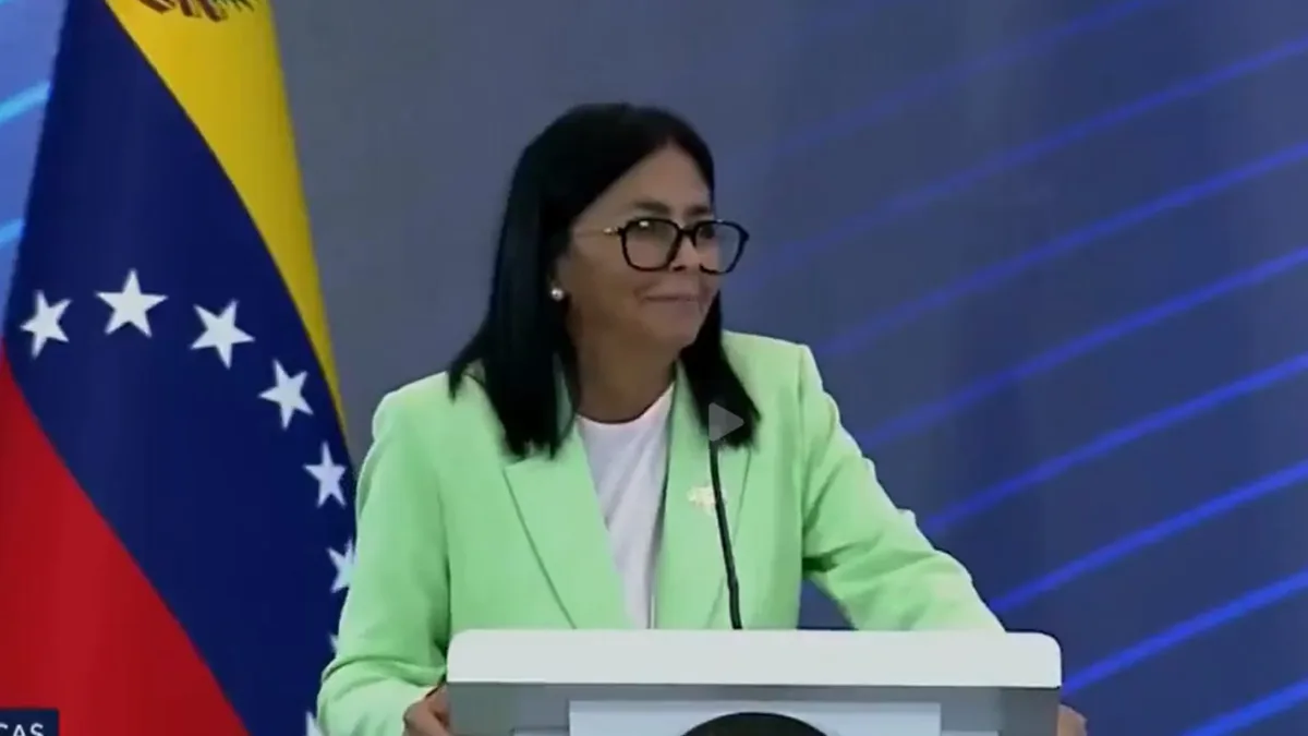 Delcy Rodríguez adelantó las celebraciones de Navidad en Venezuela al 1 de noviembre, 24 días antes de lo previsto