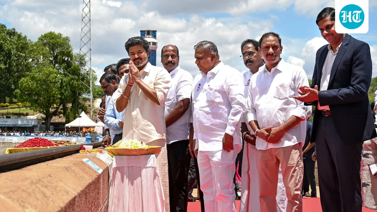 ‘Cauvery our legal right’: Tamil Nadu CM Vijay opens Mettur dam for Samba rice cultivation, drinking water needs