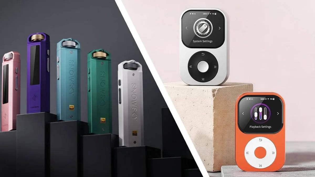 iPod nostalgia is at an all-time high, so meet two new cheap, adorable tiny hi-res music players that invoke the best of the music-player era (bring your own white wired earbuds)