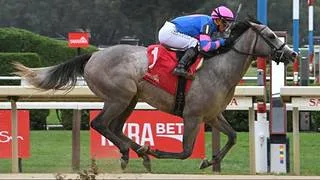 Javier Castellano con Celtic Dawn camino a las 6 mil victorias en la Statue of Liberty Stakes