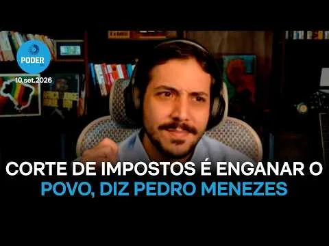 Propor corte de impostos é enganar o povo, diz Pedro Menezes