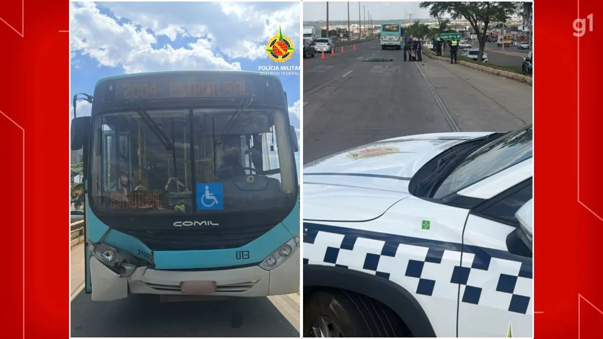 Homem de 46 anos morre após ser atropelado por ônibus ao tentar atravessar pista na Estrutural DF