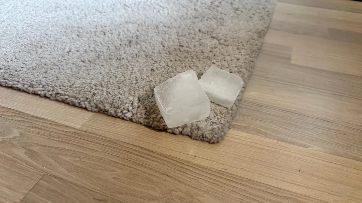 Kurioser Trick - Darum legen viele einen Eiswürfel auf ihren Teppich