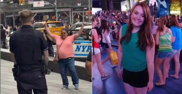 Vídeo: Mulher mata vice-presidente do Bank of America e deixa ferido em ataque a facadas na Times Square Vídeo: Mulher mata vice-presidente do Bank of America e deixa ferido em ataque a facadas na Times Square