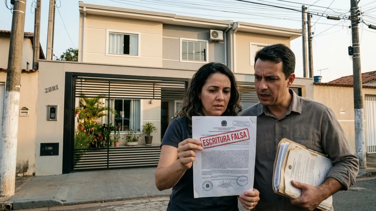 Família compra casa com escritura, registra o negócio e passa a morar no imóvel, mas anos depois o verdadeiro proprietário prova que o documento original era falso e pediu a casa de volta