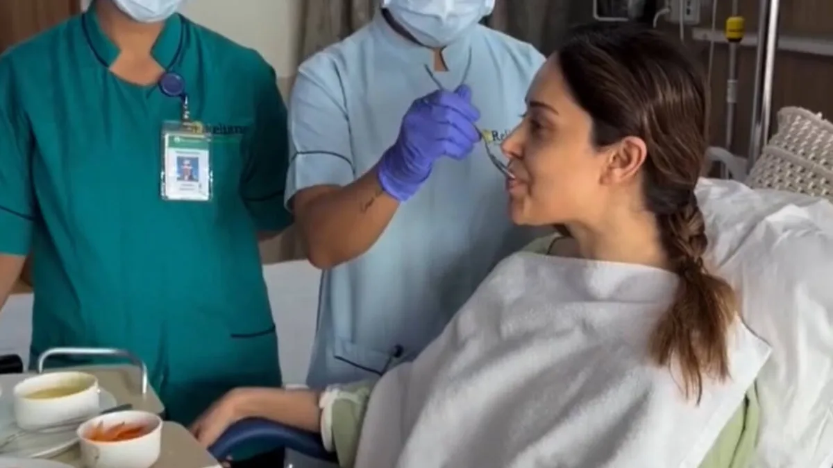 Nushrratt shares FIRST video from hospital as she recovers; medical staff feed her meal
