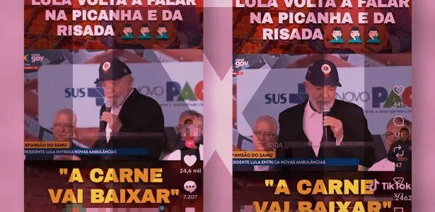 Vídeo em que Lula diz que povo vai voltar a comer picanha é de 2025
