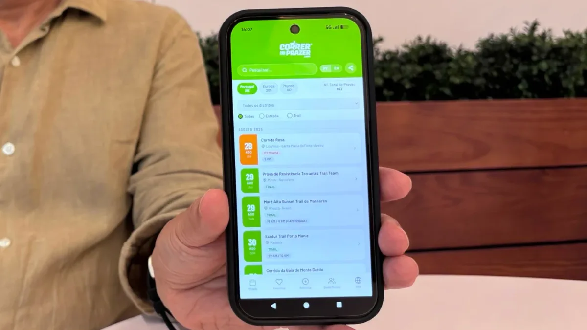 Correr Por Prazer lança app para encontrar provas de estrada e trail