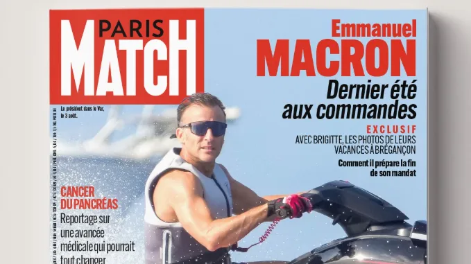 Macron sur un jet-ski fait la Une de Paris Match, ses opposants lui décernent la palme de « l’indécence »
