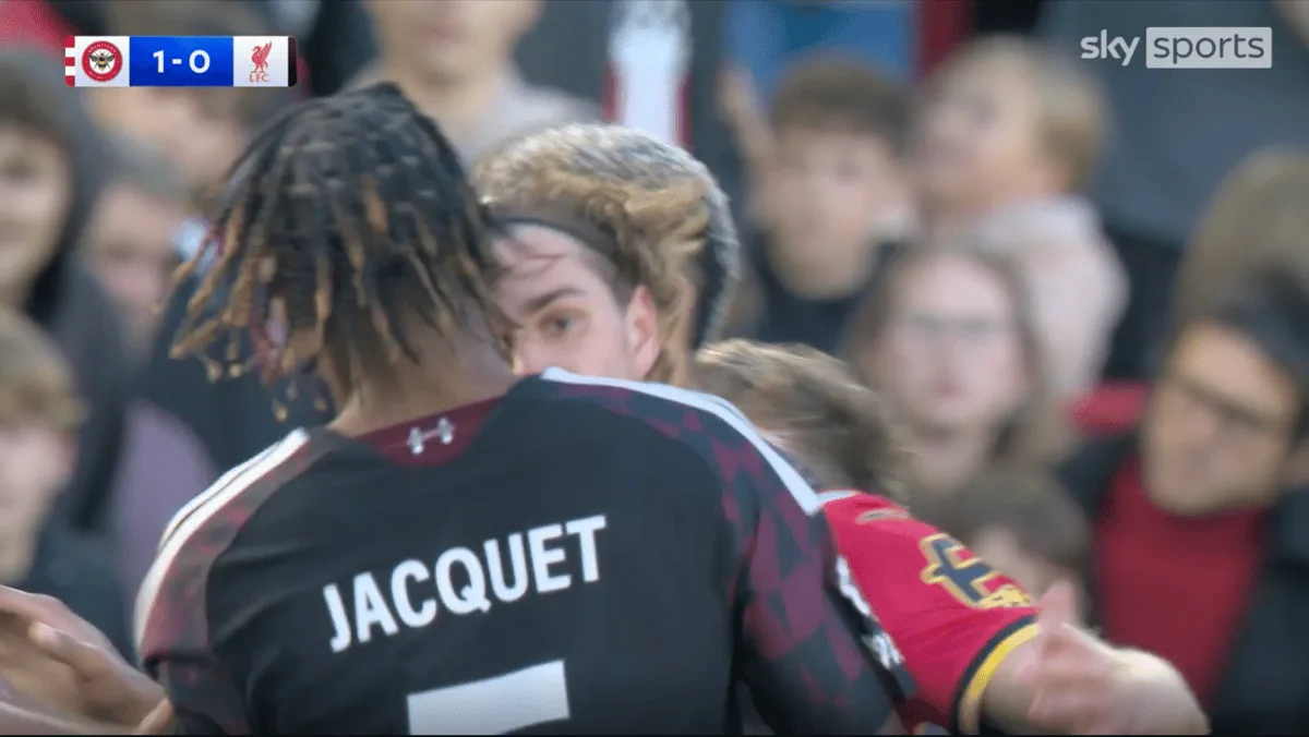 Liverpool: New footage of Yehor Yarmoliuk headbutt in Brentford loss reveals red card theory