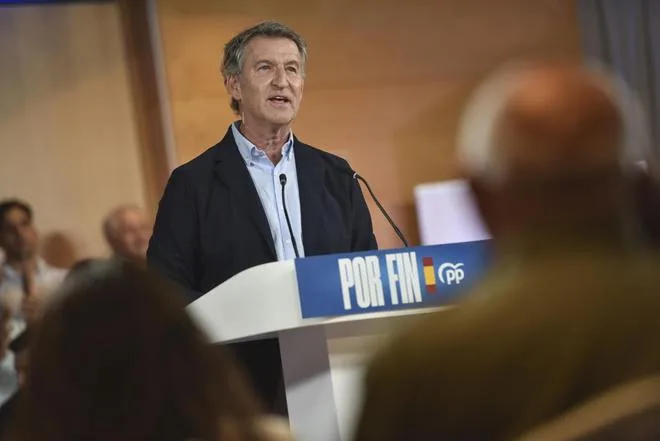 Núñez Feijóo eleva el tono contra Sánchez en Huesca y le exige saber dónde está el oro de Maduro y cuántas cajas fuertes tiene Zapatero