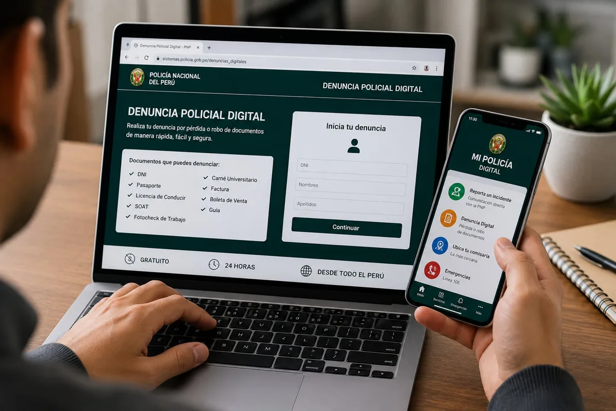 Cómo hacer una denuncia digital en la PNP: pasos, requisitos y qué casos puedes reportar por internet