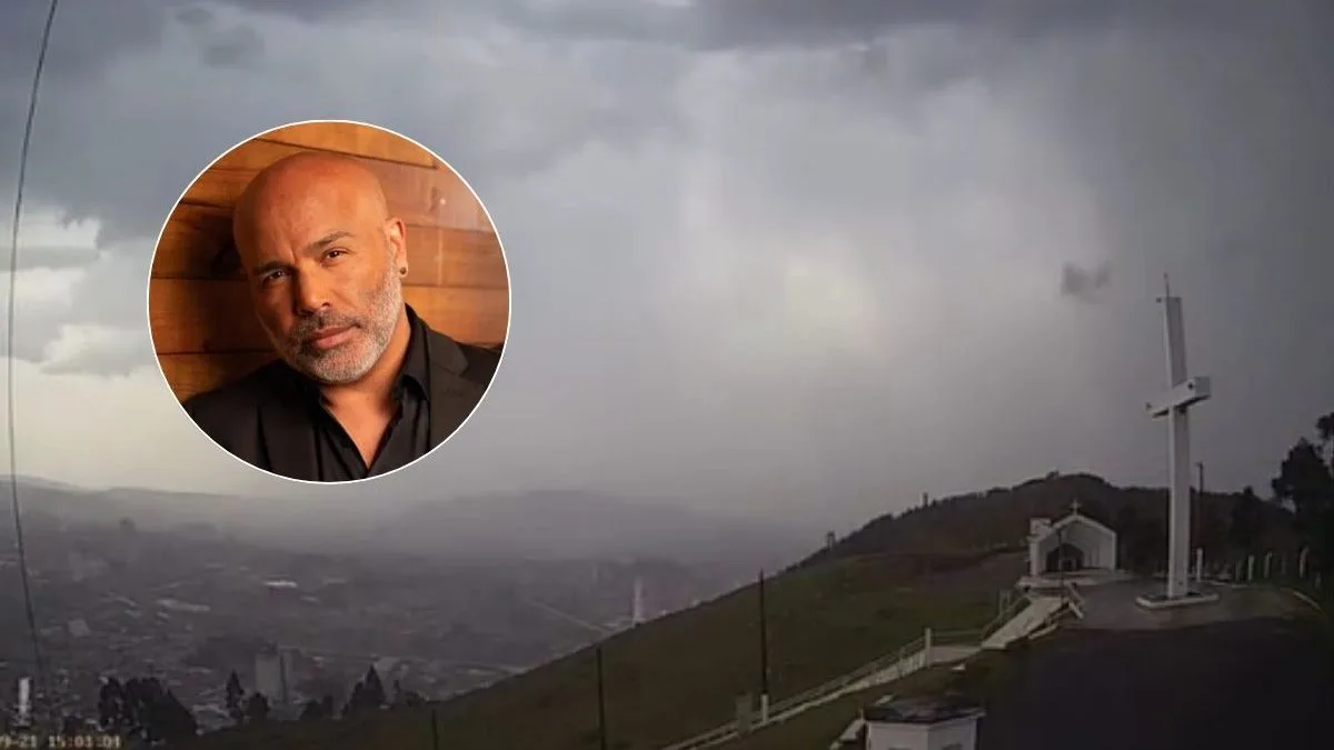 Câmera registra tempestade intensa que atingiu Serra Catarinense antes da queda de helicóptero com o cantor Rick Sollo