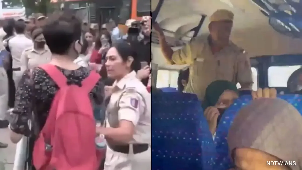 Video: CJP Protesters Being Detained, Taken To Delhi's Chhatrasal Stadium