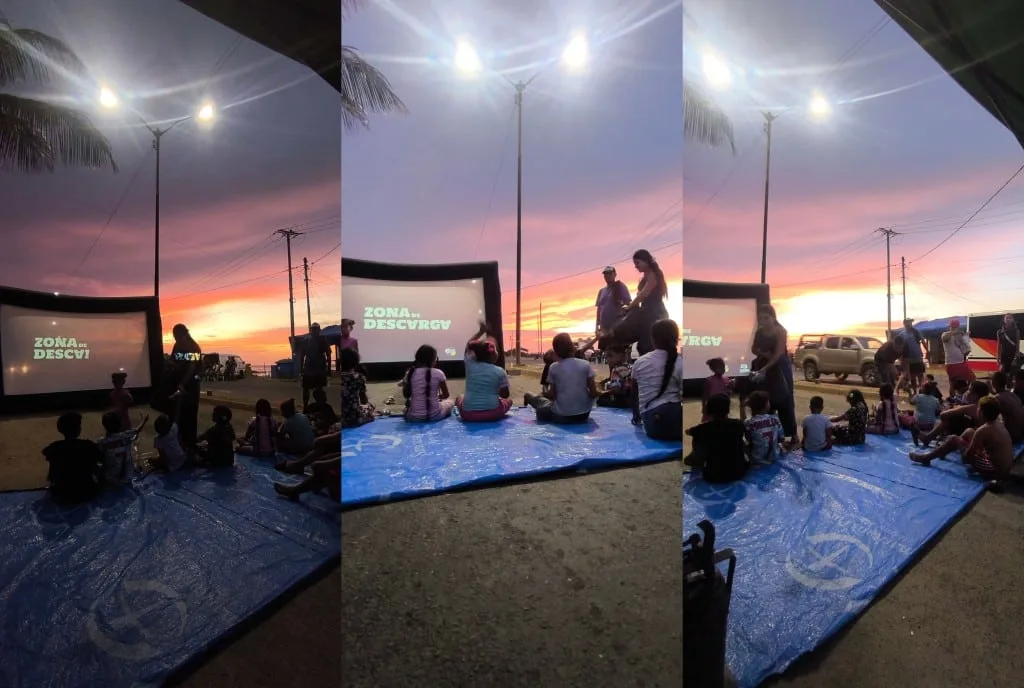 De Petare a La Guaira: cine y cuentos devuelven la infancia a niños en los refugios