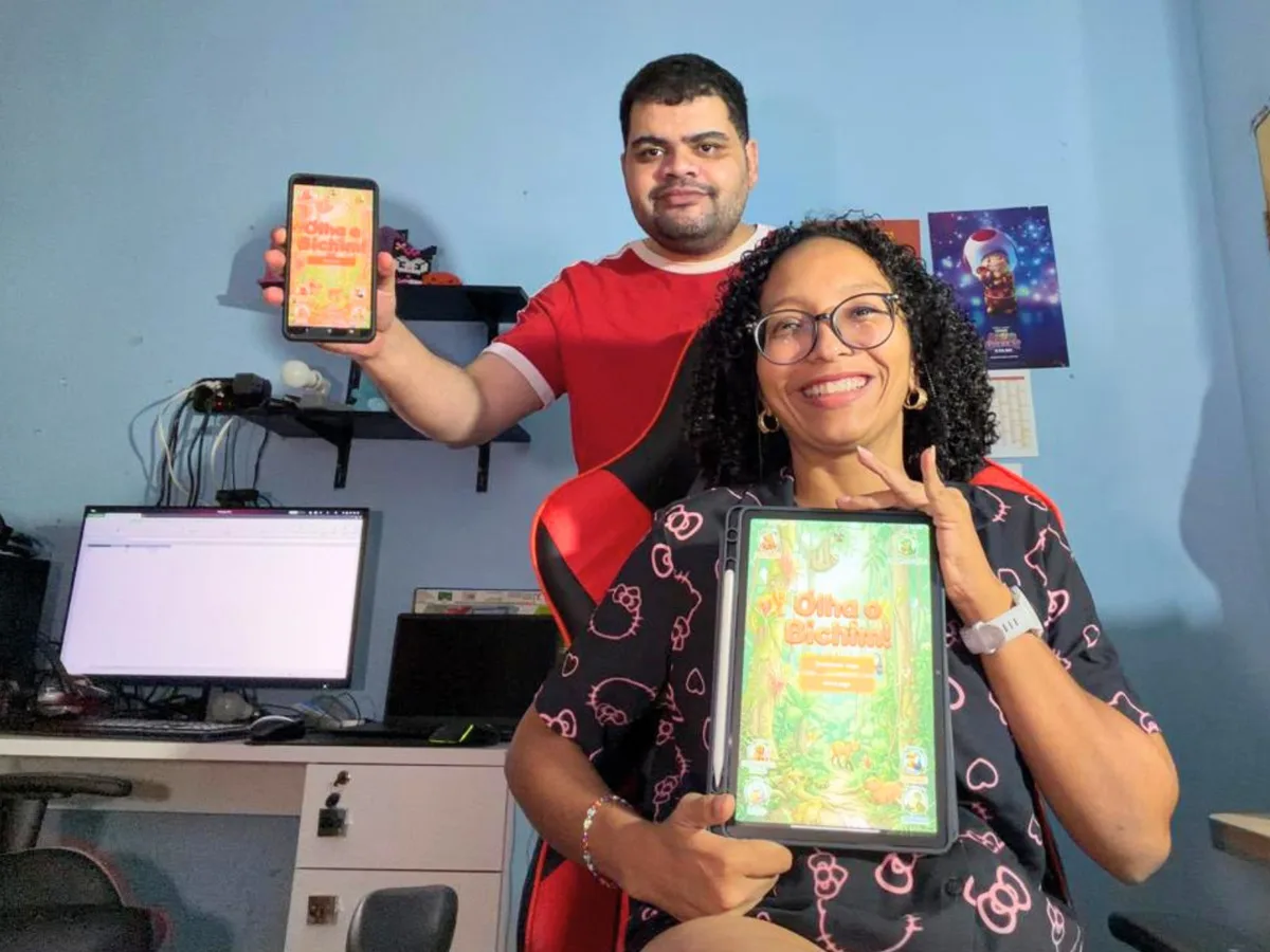 Casal do Acre cria jogo inspirado em animais para estimular aprendizado: 'Pensado para ser lúdico'