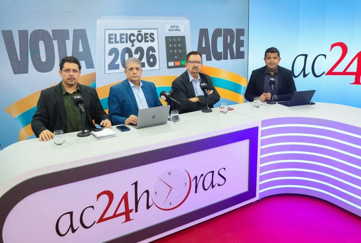 ac24horas estreia nova sede e estúdio com sabatinas de candidatos ao governo e Senado