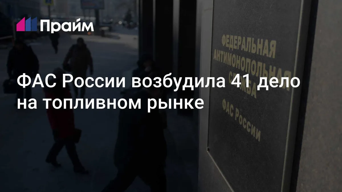 ФАС России возбудила 41 дело на топливном рынке