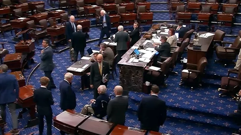 Mitch McConnell returns to the Senate