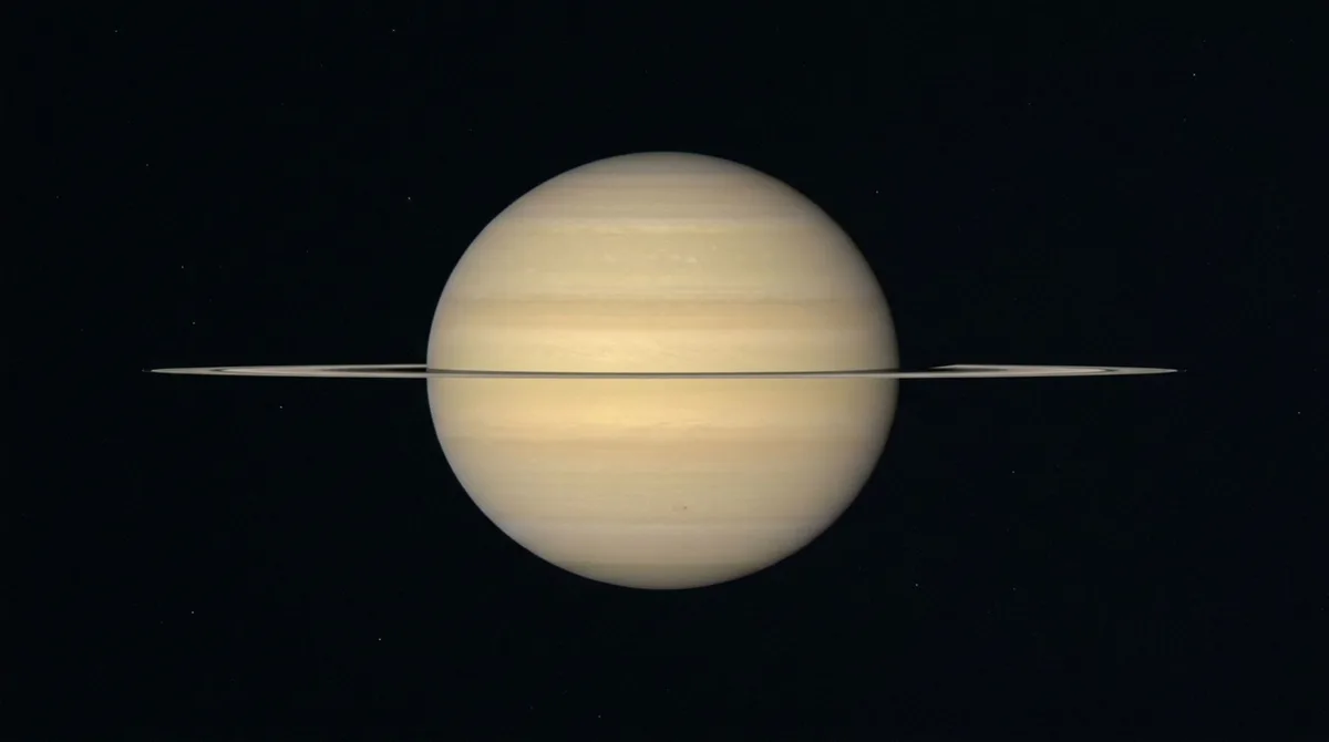 Saturno ficou visível por quase toda a noite porque a Terra passou entre o planeta dos anéis e o Sol em 4 de outubro